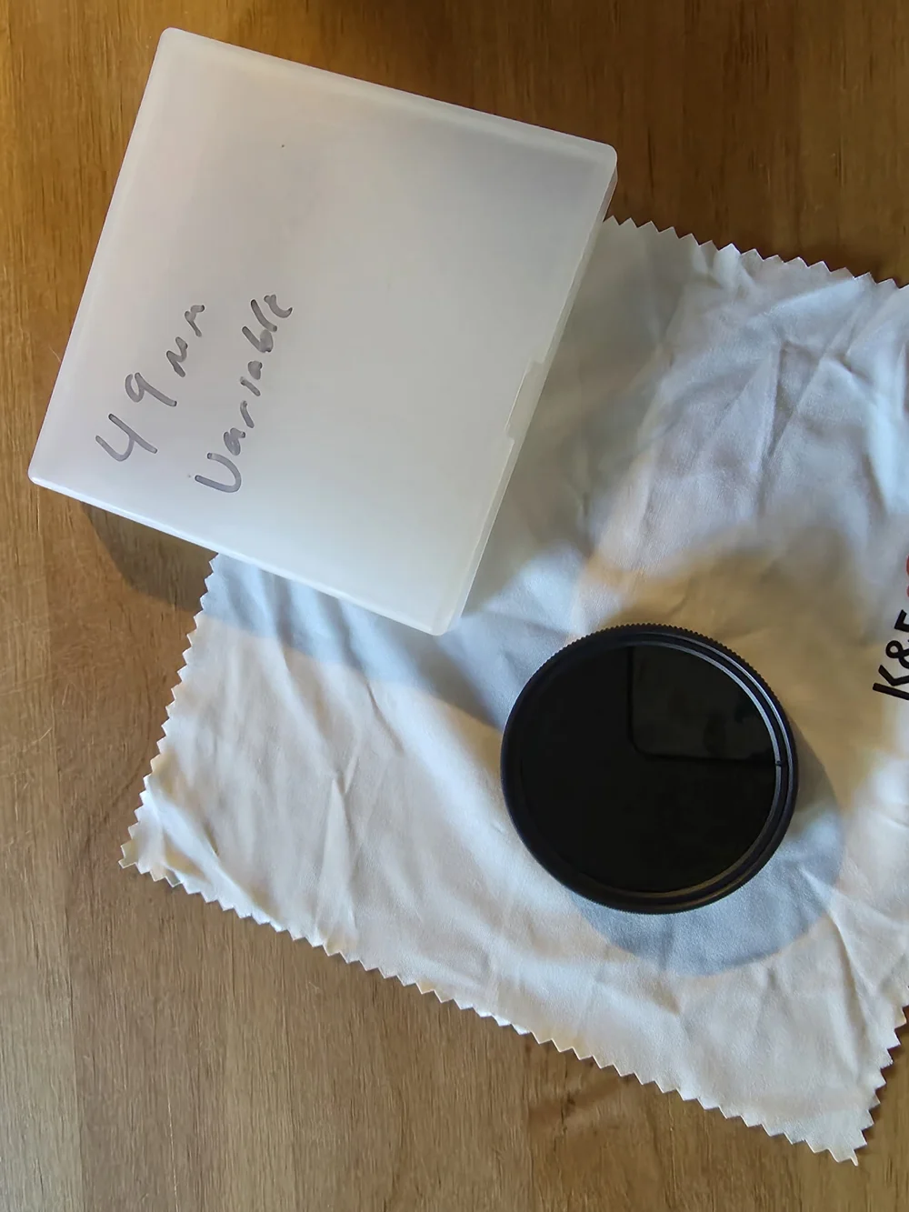 K&R 49mm Variable ND Lens Filter - Black